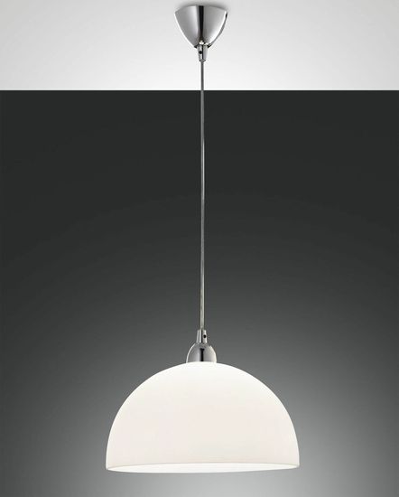 Fabas Luce Pendelleuchte Nice E27 Ø360mm Weiß, made in Italy