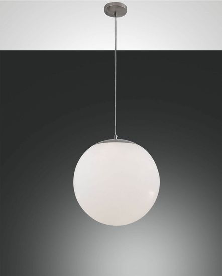 Fabas Luce Pendelleuchte Bong E27 Ø300mm Weiß