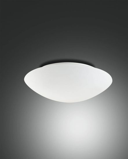 Fabas Luce Deckenleuchte Pandora E27 Ø300mm Weiß Bewegungsmelder, made in Italy
