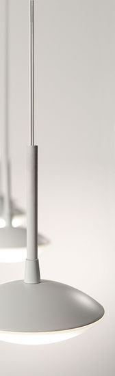 Fabas Luce LED Tischleuchte Hale Ø180mm 8W Warmweiß Weiß dimmbar