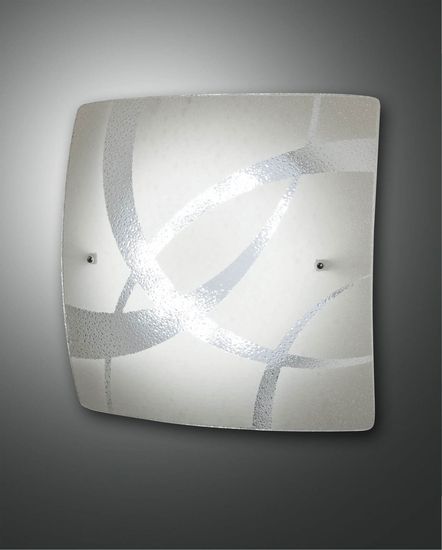Fabas Luce LED Deckenleuchte Kymi 300x300mm 12W Warmweiß Weiß