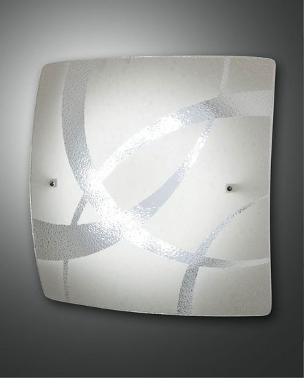 Fabas Luce LED Deckenleuchte Kymi 400x400mm 18W Warmweiß Weiß