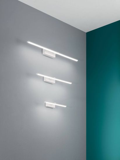 Fabas Luce LED Bad-Wand/Spiegelleuchte Nala 60x110mm 15W Warmweiß IP44 Weiß