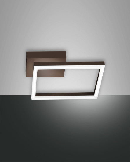 Fabas Luce Bard LED Wandleuchte 22W dimmbar warmweiß Rostbraun 3394-21-361