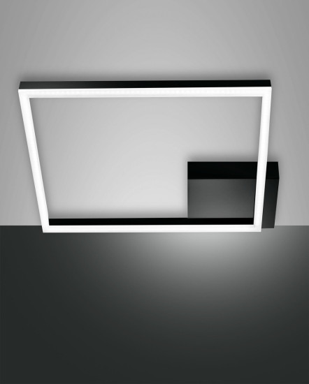 Fabas Luce Bard LED Deckenleuchte 39W dimmbar warmweiß Schwarz 3394-61-101