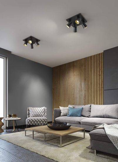 Fabas Luce Spot Modo GU10 110x240mm Schwarz