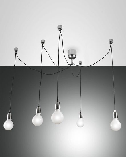 Fabas Luce Pendelleuchte Blog E27 Ø120mm verchromt 5x60W