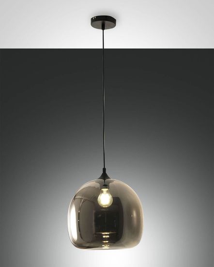 Fabas Luce Pendelleuchte Maia E27 Ø310mm Grau