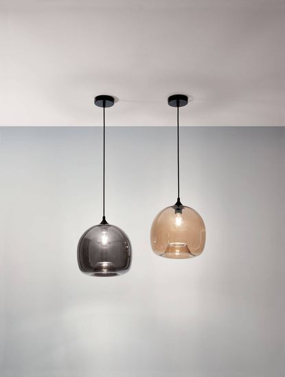 Fabas Luce Pendelleuchte Maia E27 Ø310mm Grau