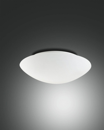 Fabas Luce LED Deckenleuchte Pandora Ø300mm 18W Warmweiß Weiß dimmbar, made in Italy
