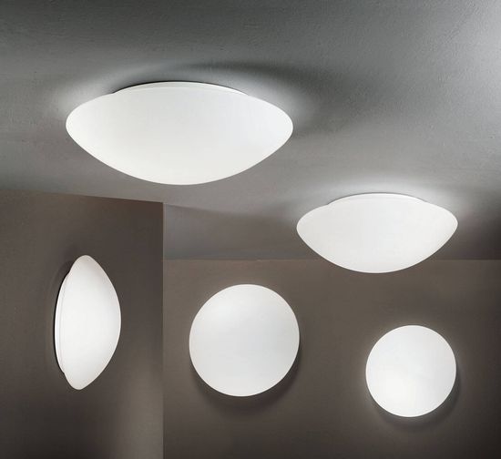 Fabas Luce LED Deckenleuchte Pandora Ø300mm 18W Warmweiß Weiß dimmbar, made in Italy