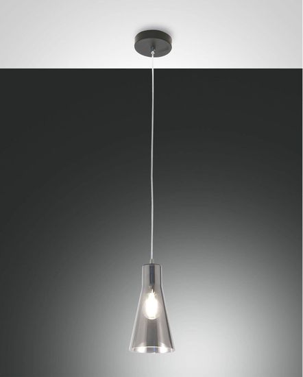 Fabas Luce Pendelleuchte Dafne E27 Ø140mm Schwarz
