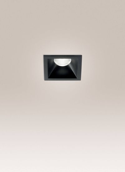 Fabas Luce LED Spot Crio square 100x82mm 11W Warmweiß Schwarz dimmbar