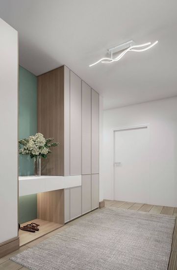 Fabas Luce LED Deckenleuchte Sinuo 250x70mm 36W Warmweiß Weiß dimmbar