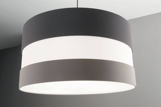 Fabas Luce Pendelleuchte Arona E27 Ø550mm Schwarzgrau, made in Italy