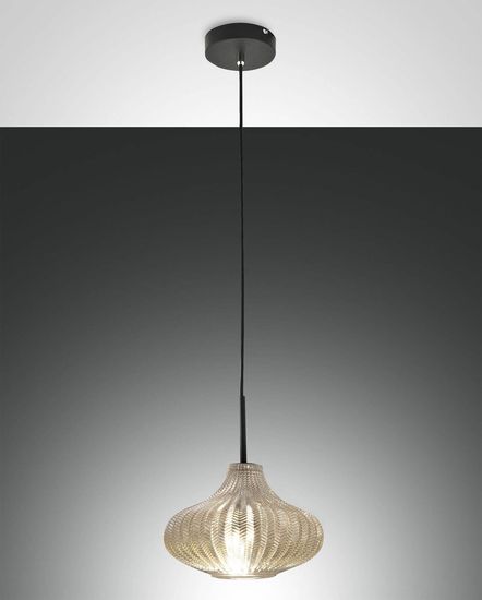 Fabas Luce Pendelleuchte Budelli E27 Ø260mm Champagner