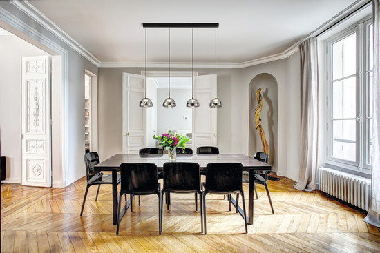 Fabas Luce Lucille LED Pendelleuchte 28W dimmbar steuerbare Lichtfarbe Grau transparent 3764-48-126