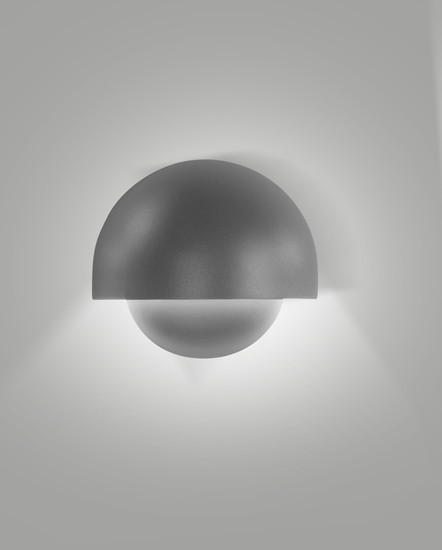 Fabas Luce ECTOR DARK GREY LED Wandleuchte 10W warmweiß Dunkel Grau 6543-21-294