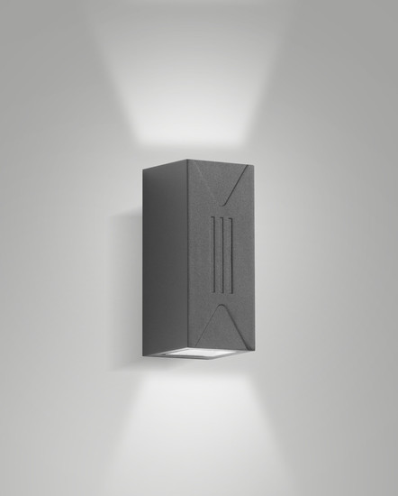 Fabas Luce LULY DARK GREY LED Wandleuchte 6W warmweiß Dunkel Grau 6561-22-794
