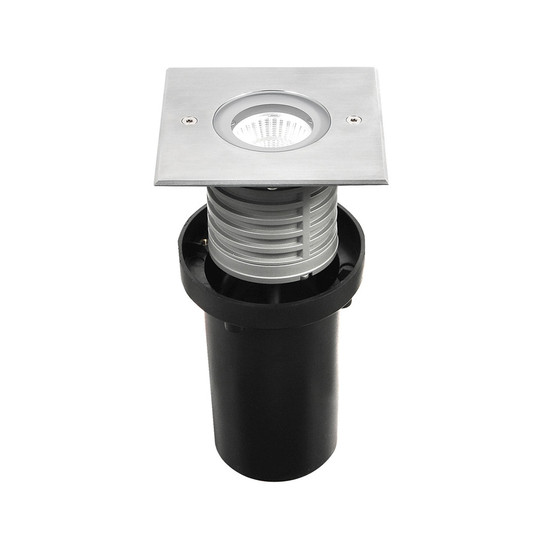 Fabas Luce WAKO 2 SILVER LED Außeneinbauleuchte 7.8W warmweiß Edelstahl 6908-02-414