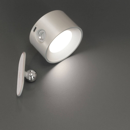 FHL Magnetic LED Wandleuchte 2W dimmbar Akku CCT einstellbare Lichtfarbe silberfarben 830052