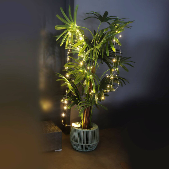 FHL Benni LED LED Lichterkette dimmbar Akku tageslichtweiss weiß 830077