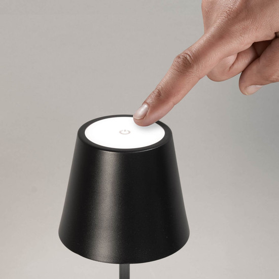 FHL Viletto LED Tischleuchte 2W dimmbar Akku warmweiss sandschwarz 850355