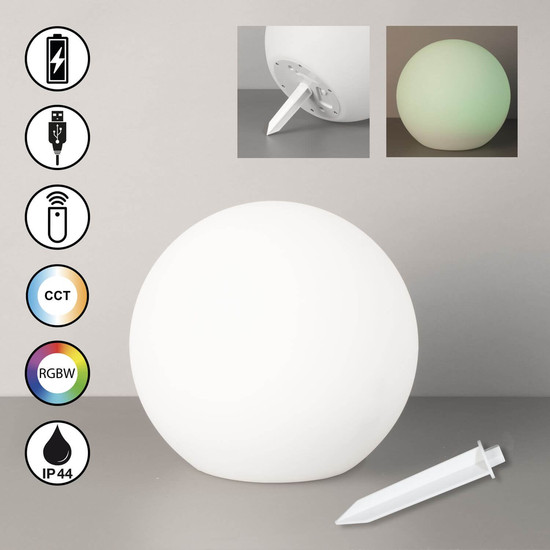 FHL Dabus LED Aussenleuchte 0,1W dimmbar Akku warmweiss weiß 850475
