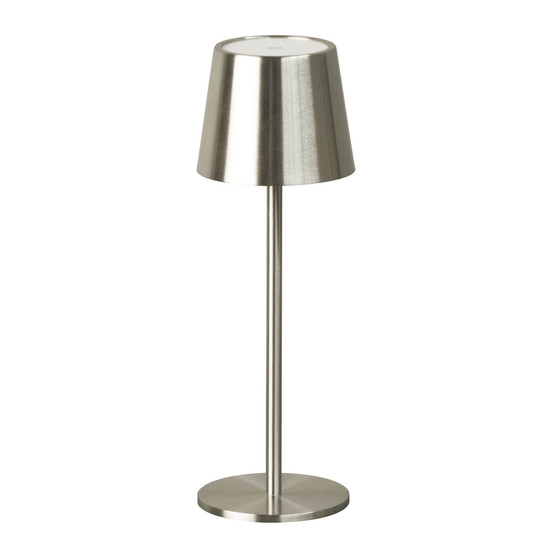 FHL Roxi LED Tischleuchte 1,5W dimmbar Akku CCT einstellbare Lichtfarbe nickelfarben 850501