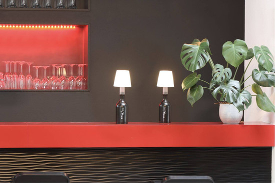 FHL Fiocco LED Tischleuchte 1,5W dimmbar Akku warmweiss weiß 850505