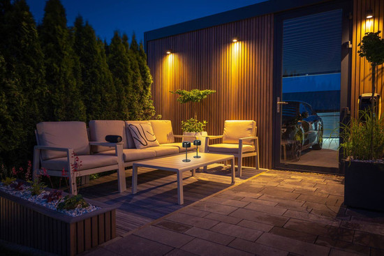 FHL Finley LED Tischleuchte 1W dimmbar Akku warmweiss Dunkelsilber 850597