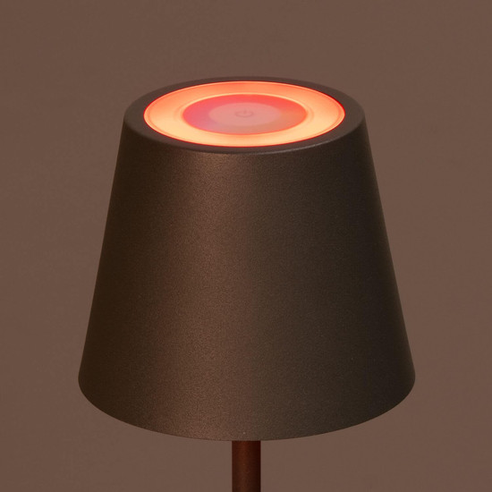 FHL Bisco LED Tischleuchte 2W dimmbar Akku CCT einstellbare Lichtfarbe sandgrau 850809