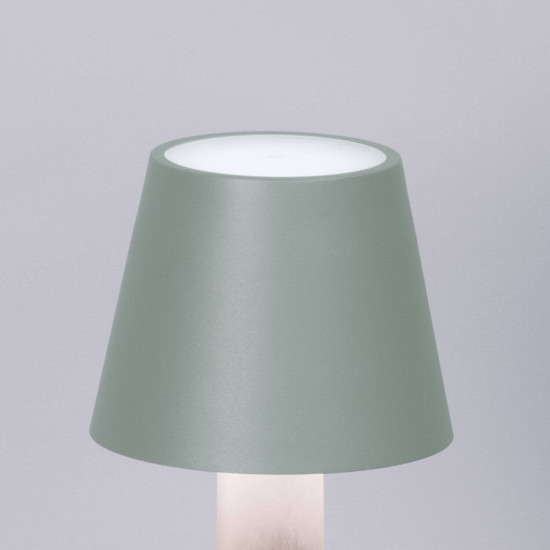 FHL Fiocco LED Tischleuchte 2W dimmbar Akku CCT einstellbare Lichtfarbe salbeigrün 850819