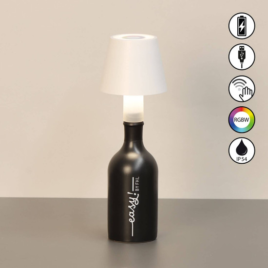 FHL Fiocco LED Tischleuchte 2W dimmbar Akku warmweiss sandweiß 850841