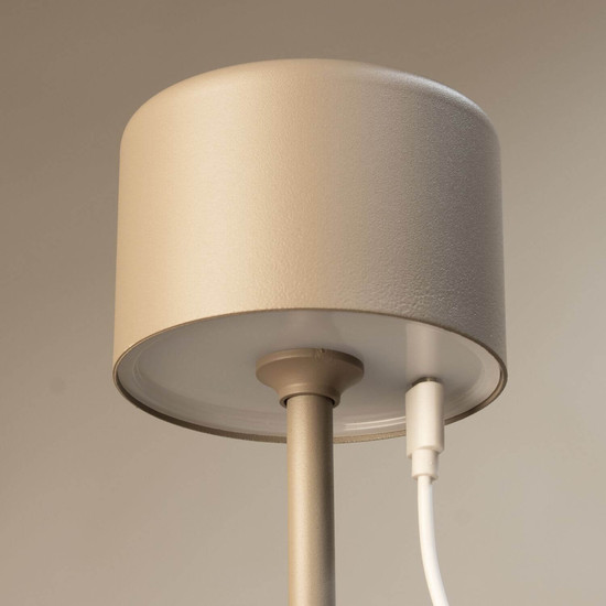 FHL Prato LED Tischleuchte 1W dimmbar Akku warmweiss dark-greige 850847