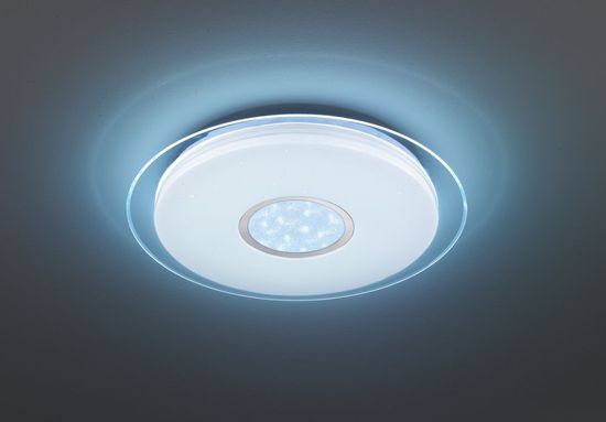 Fischer & Honsel T-Esra LED Deckenleuchte 19W Tunable white steuerbar dimmbar silber + Fernbedienung 20756