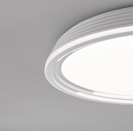 Fischer & Honsel Dua LED Deckenlampe 52cm 32W warmweiss dimmbar weiß 20808