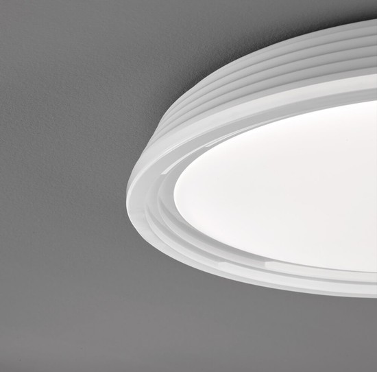 Fischer & Honsel Dua LED Deckenlampe 52cm 32W warmweiss dimmbar weiß 20808