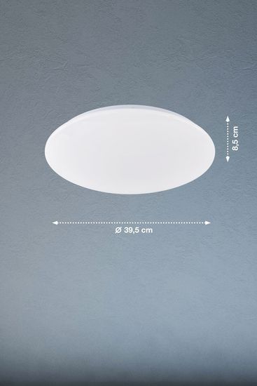 Fischer & Honsel Mona LED Deckenleuchte 18W warmweiss dimmbar Acrylglas weiß 20923