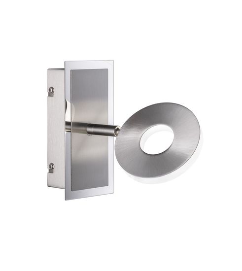 Fischer & Honsel Dent LED Wandleuchte 6W Tunable white steuerbar dimmbar nickel 30214