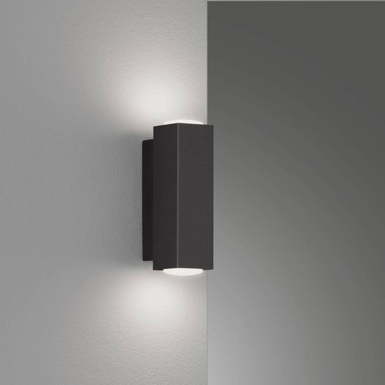 Fischer & Honsel Carlo LED Wandleuchte 2-fach 7W warmweiss Acryl schwarz 30383