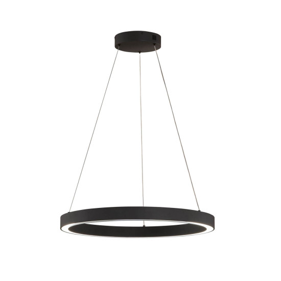 Fischer & Honsel Sirko LED Pendelleuchte 55,3W Tunable white steuerbar dimmbar Acrylglas sandschwarz 61049