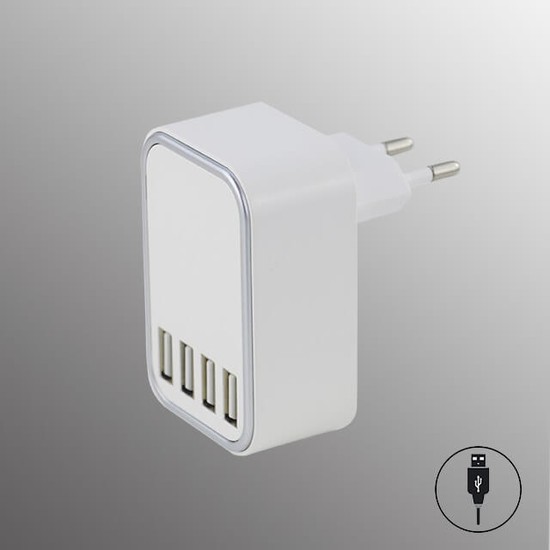FHL Hub Ladeadapter 4x USB Eurostecker, 5V 5A 8201188