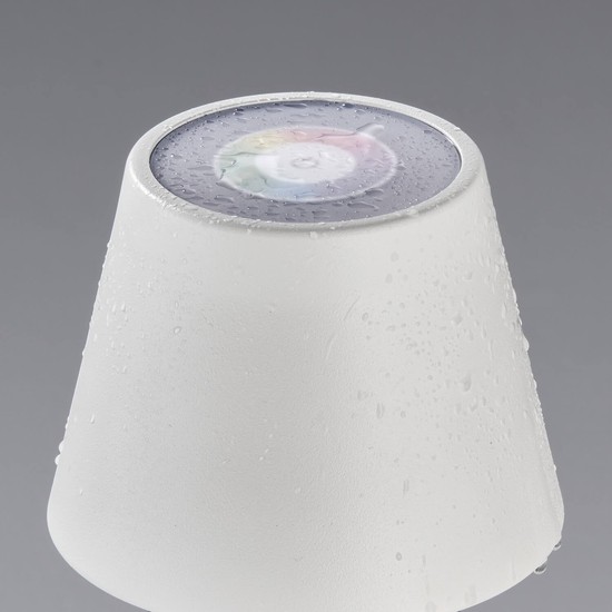 FHL Cosenza LED Akku-Außenleuchte USB 1,68W RGBW steuerbar dimmbar sandweiß IP44 850211