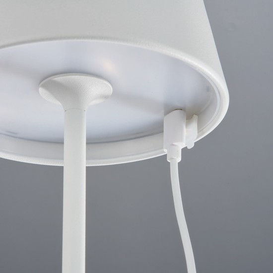 FHL Cosenza LED Akku-Außenleuchte USB 1,68W RGBW steuerbar dimmbar sandweiß IP44 850211