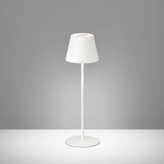FHL Cosenza LED Akku-Außenleuchte USB 1,68W RGBW steuerbar dimmbar sandweiß IP44 850211