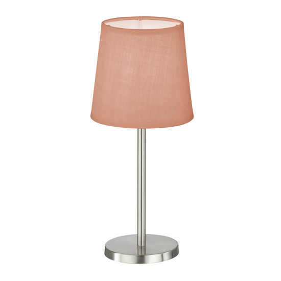 FHL Eve Tischlampe, Tischleuchte Rosa E14 nickel 850226