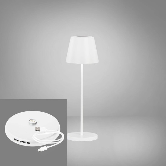 FHL Cosenza 2.0 LED Akku-Outdoorleuchte USB 2,2W RGBW steuerbar dimmbar sandweiß IP44 850337