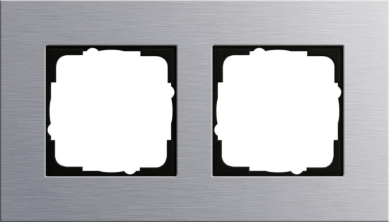 Gira 021217 Abdeckrahmen 2-fach Gira Esprit Aluminium