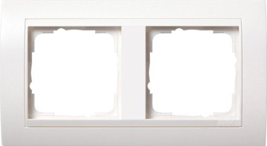Gira 0212803 Abdeckrahmen 2-fach Zwischenrahmen RW Gira Event Reinweiß